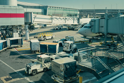 High angle view of cityscape