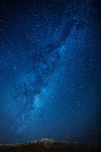 Low angle view of star field at night