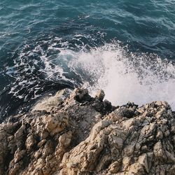 Aerial view of sea