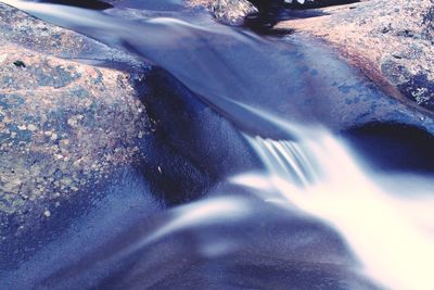 Close-up of water on rock