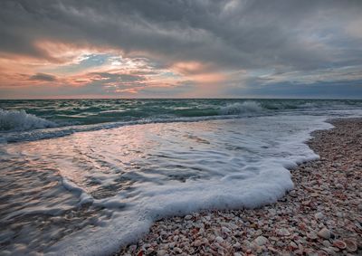 Sea foam sunrise 