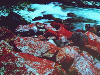 Rocks in sea