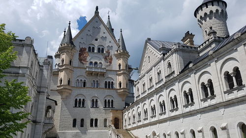 Low angle view of buildings against sky