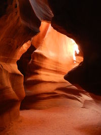 Rock formation in cave