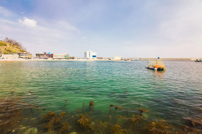 Scenic view of sea against sky