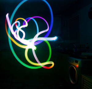 Light painting at night