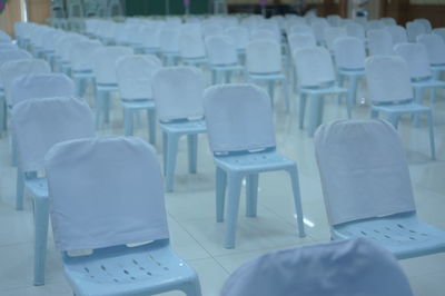 Chairs arranged in auditorium