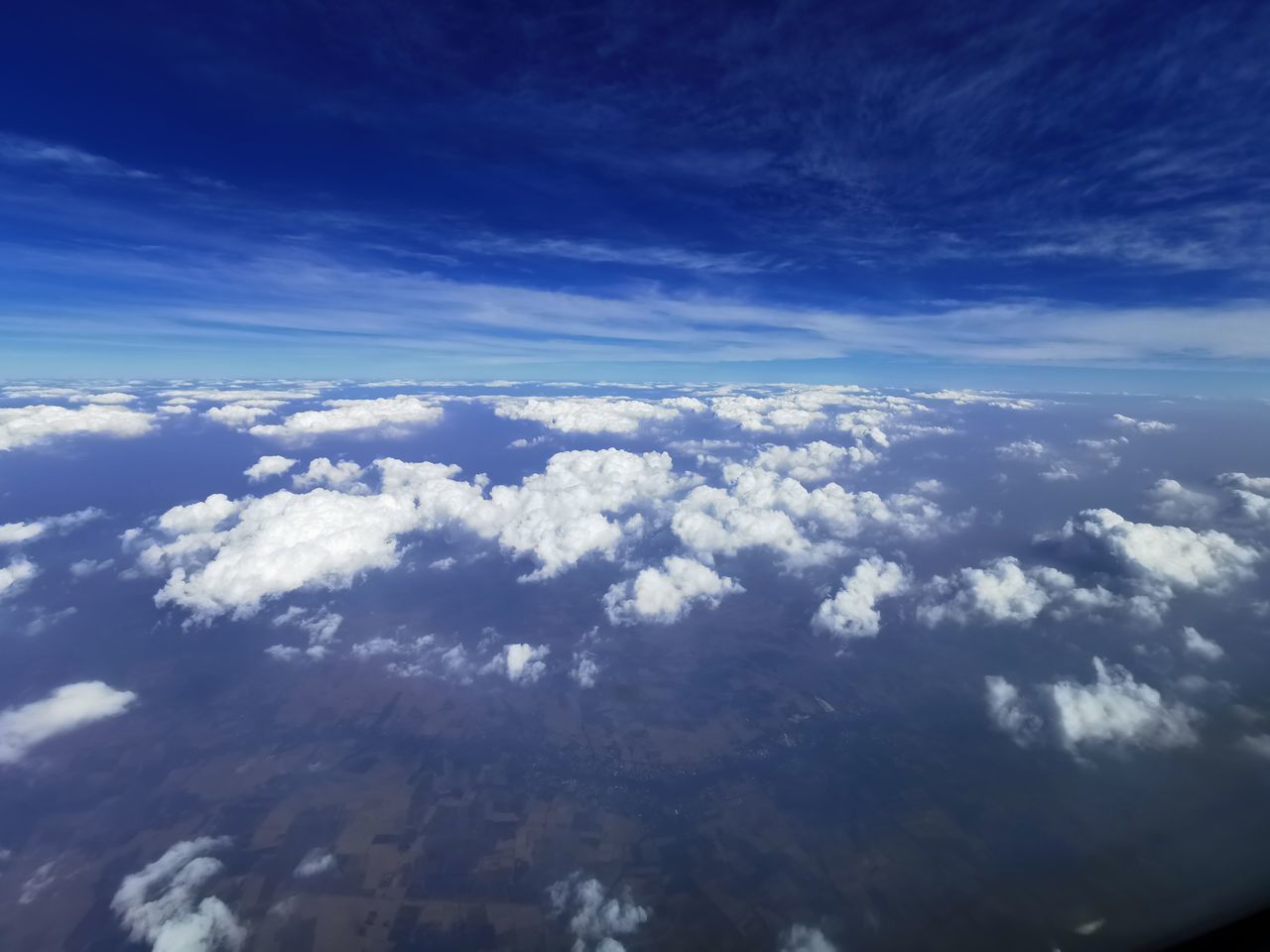 AERIAL VIEW OF CLOUDS IN SKY