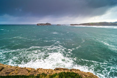 Scenic view of sea against sky