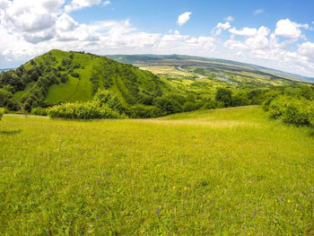 Scenic view of landscape against sky