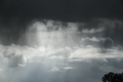 Low angle view of clouds in sky