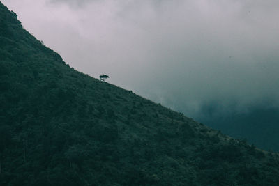 Low angle view of mountain against sky