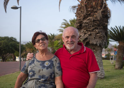 Portrait of a smiling young couple