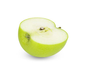 Close-up of apple against white background