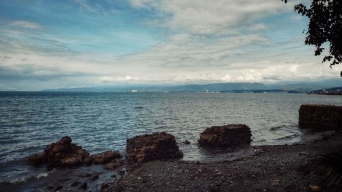 Scenic view of sea against sky