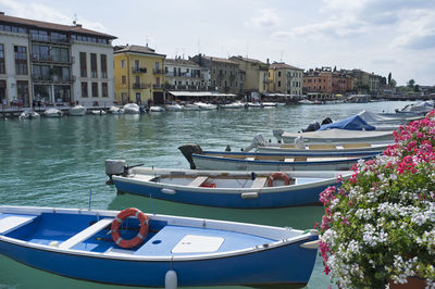 10, july, 2019 - peschiera del garda, italy the beautiful historical city center.