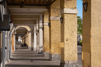 Corridor of historic building