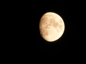 Low angle view of moon in sky