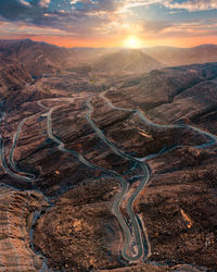 Sunset over the mountains