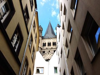 Low angle view of building against sky