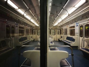 Interior of train