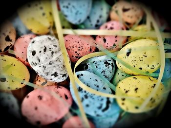 Close-up of multi colored candies