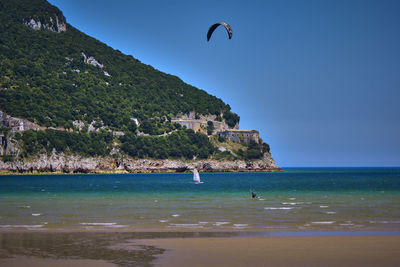 Laredo beach view in summer