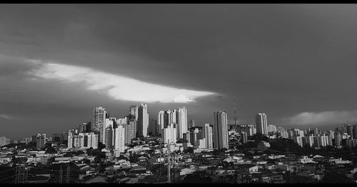 View of skyscrapers in city