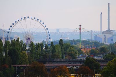 Ferris wheel in amusement park