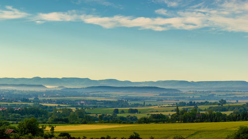 Scenic view of landscape against sky