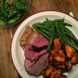 Close-up of food served in plate