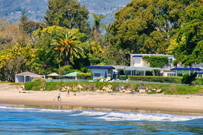 View of swimming pool at beach