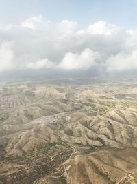 High angle view of landscape against sky