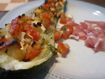 Close-up of salad in plate