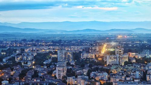 Aerial view of city