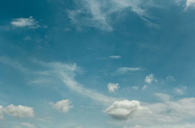 Low angle view of clouds in sky