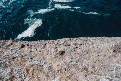 View of sea waves