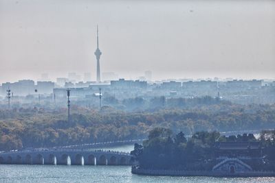 View of city at waterfront