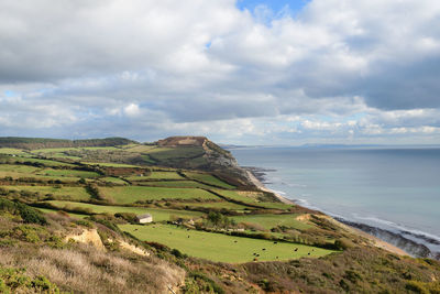 Scenic view of sea against sky