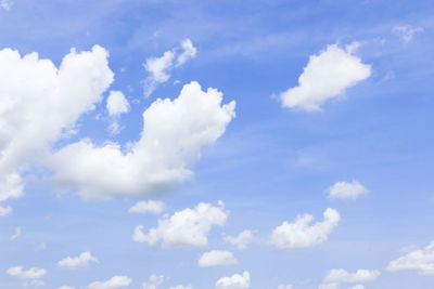 Low angle view of clouds in sky