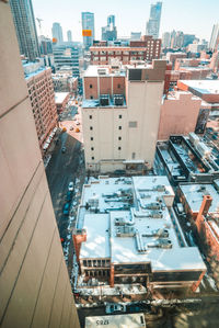 High angle view of cityscape