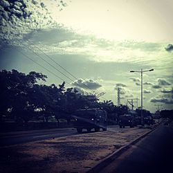 View of road against sky