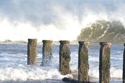 Panoramic view of sea against sky