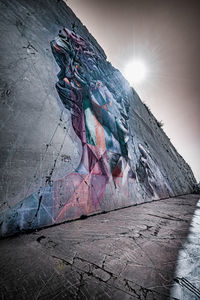 Digital composite image of wall