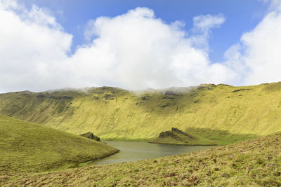 Scenic view of landscape against sky