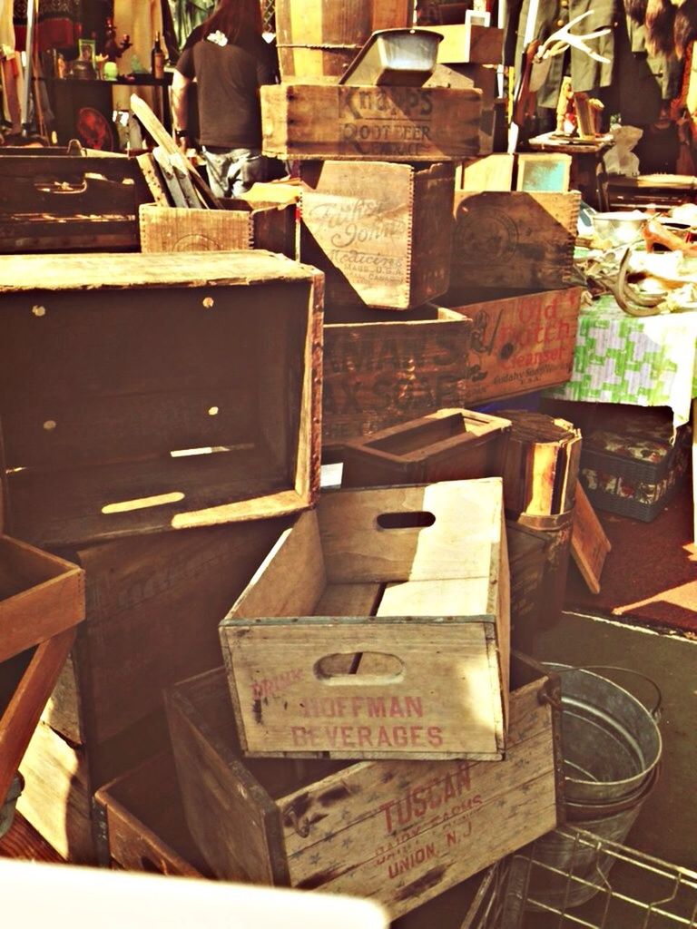 indoors, built structure, architecture, building exterior, high angle view, old, no people, chair, house, large group of objects, old-fashioned, illuminated, lighting equipment, table, wood - material, day, low angle view, close-up, in a row, sunlight