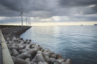 Scenic view of sea against sky