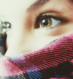 Close-up portrait of young woman