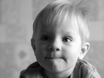 Close-up of cute baby boy