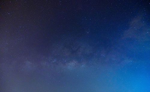 Low angle view of sky at night